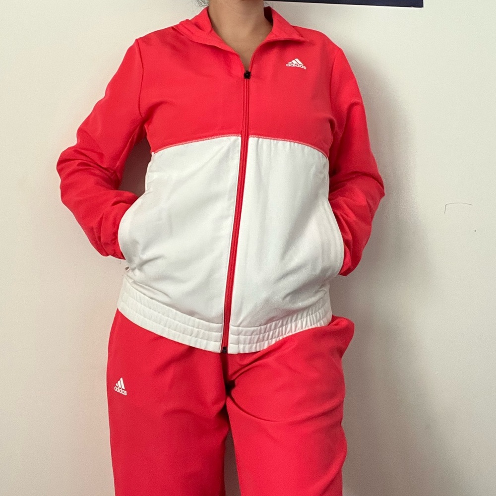 adidas size small tracksuit set